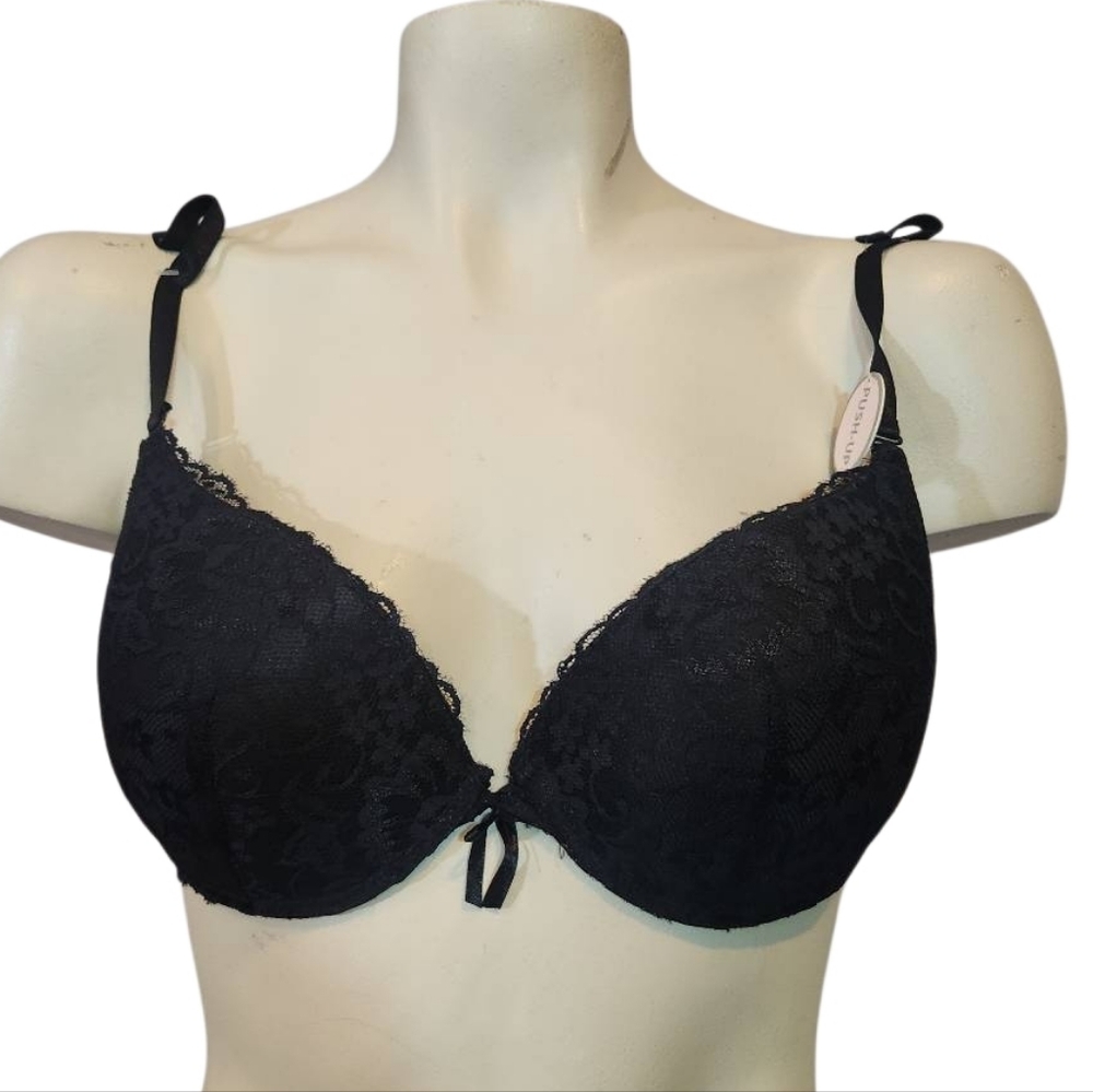 Chinese Laundry Elegant Black Lace Bra Size 38C